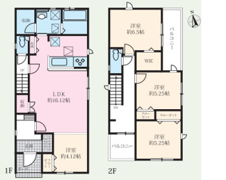 【参考プラン】 | 若葉台２丁目　売地（建築条件付）