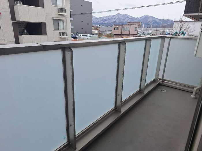 オーベル向中野　Aのバルコニー