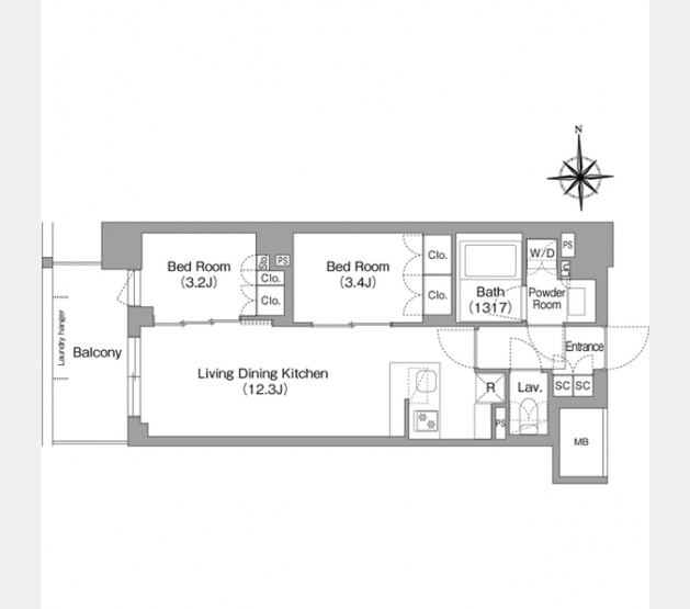 【間取り】 | コンフォリア・リヴ大森西