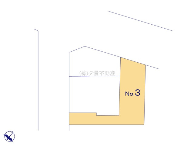 《仲介手数料無料》大宮区天沼町２丁目724-3(No.3)新築一戸建てメルディアの区画図