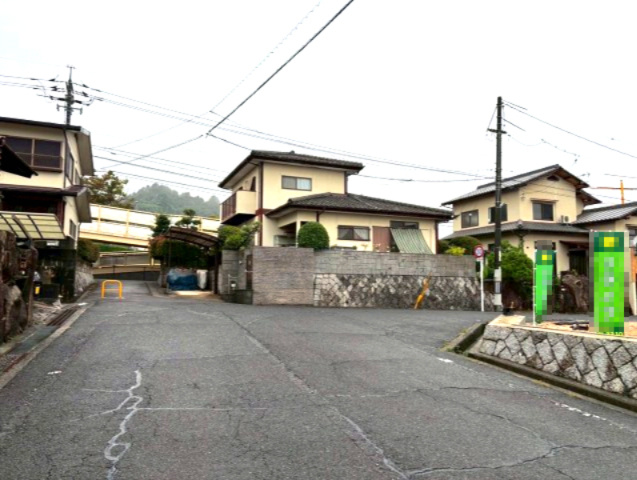 廿日市市阿品台1丁目の前面道路含む現地写真