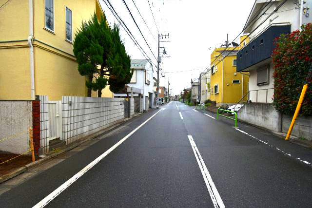 練馬区豊玉中2丁目・土地の前面道路含む現地写真