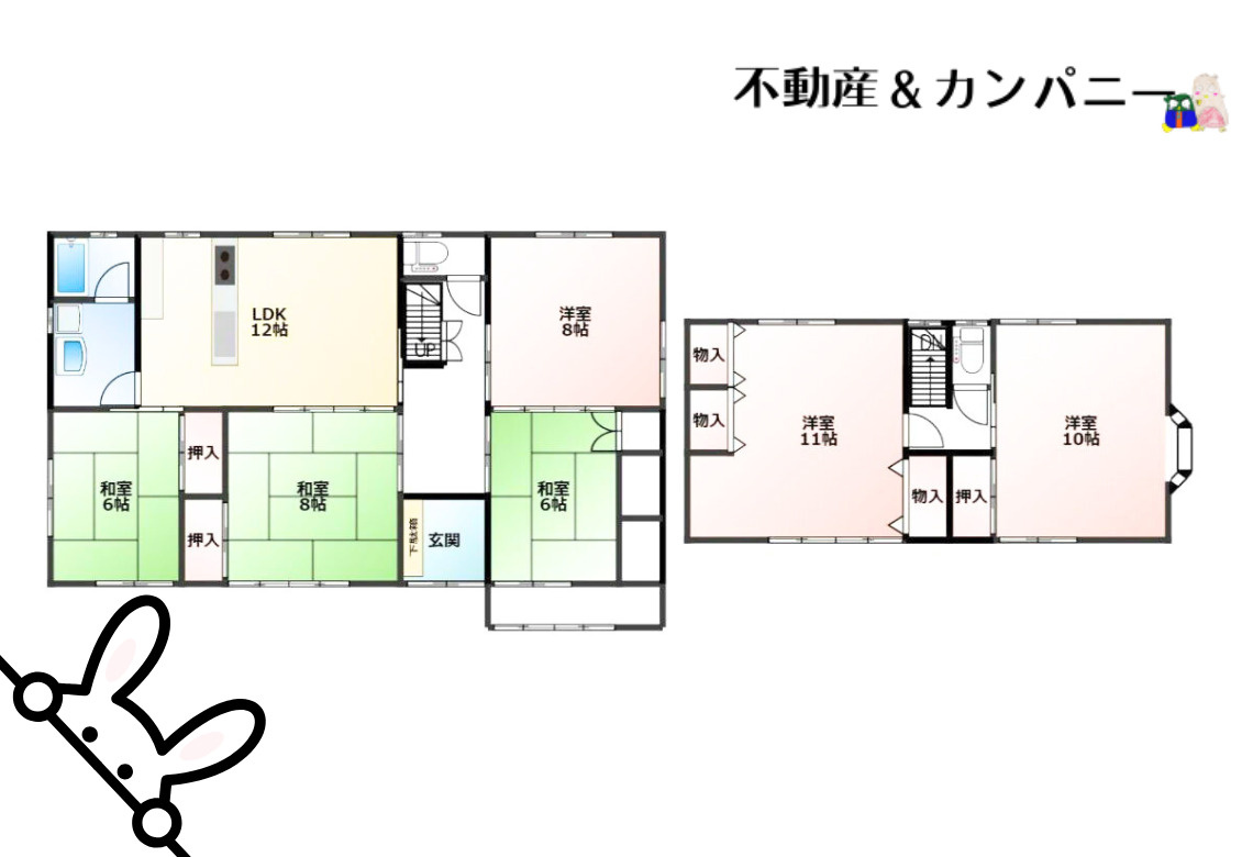 松山市御幸２丁目の中古一戸建の間取り