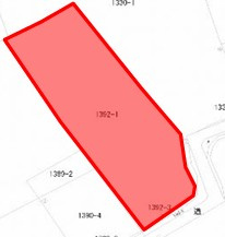 みどり市阿左美411坪の土地図