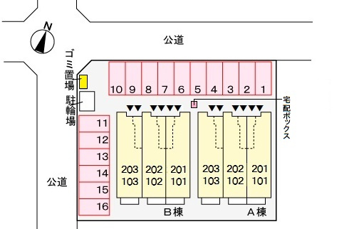 ステラート大塚 Aの区画図
