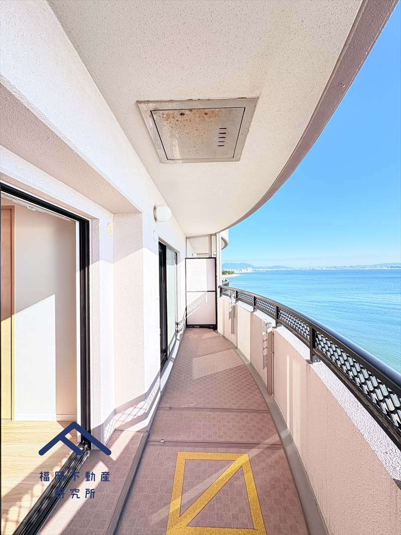 アンピール海の中道IIのバルコニー