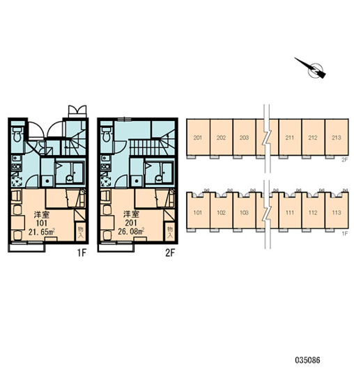 【区画図】 | レオパレスのぼり川 | 画像3
