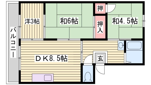 コーポさとりの間取り