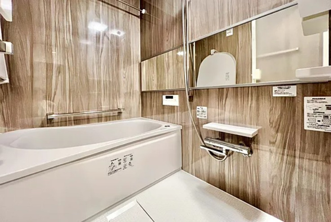 【浴室】 | 池袋第２ヒルハイム | 浴室暖房換気乾燥機付きのシステムバス採用（ふろ自動・追い焚き機能付き）