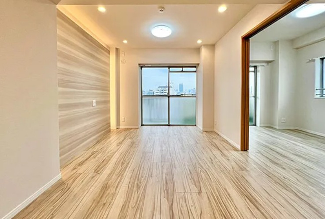 【居間・リビング】 | 池袋第２ヒルハイム | 間仕切りを開けば空間をさらに広く使えます！