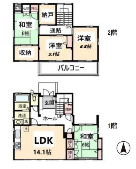 【間取り】 | 明石市大久保町江井島　中古戸建 | 4SLDKです。