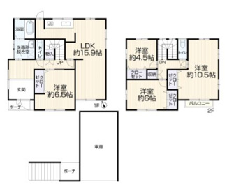 【間取り】 | 中古戸建　明石市朝霧台 | ４ＬＤＫ