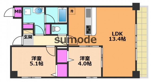 LeVert（ルヴェール）高槻の間取り