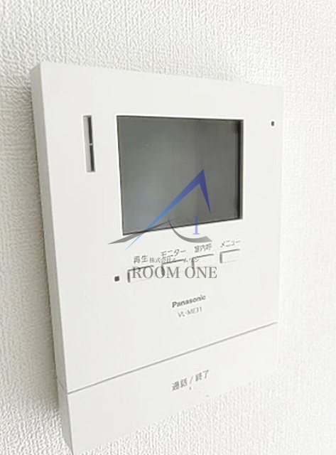 弥生荘のセキュリティ|モニター付インターホンです。
