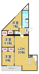 MESSAGE苦楽園三番町の間取り