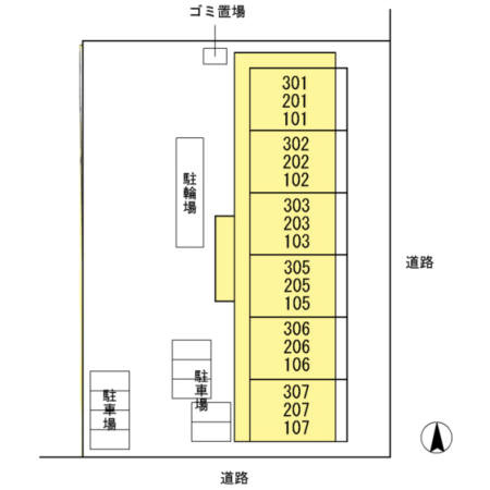ベルファースト府中の区画図
