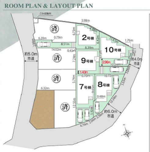 綾瀬市寺尾本町3丁目第1期　新築一戸建て　全10区画の区画図|綾瀬市寺尾本町3丁目第1期　新築一戸建て　全10区画