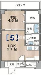 アルカンシェルコート緑橋の間取り