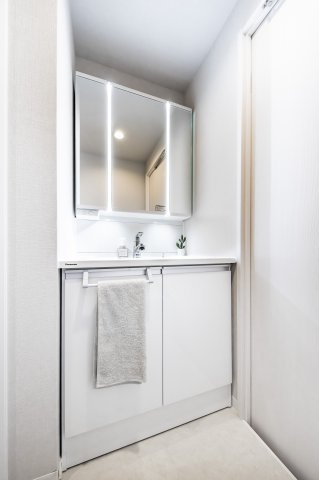 北本ハイデンス1号棟の独立洗面台|洗面台/施工例