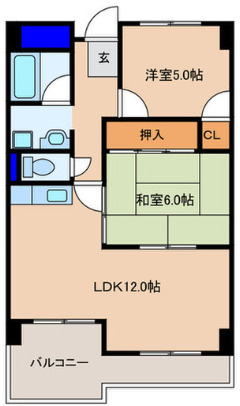 メゾンエルミタージュの間取り
