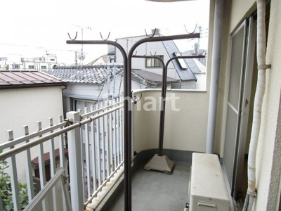 【バルコニー】 | 中野スカイコーポ | たくさんの洗濯物が干せるバルコニーです！