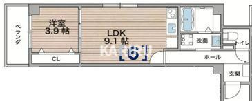 アルカンシェルコート緑橋の間取り