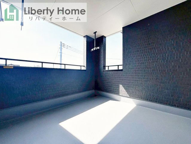 ひたちなか市足崎20期　新築戸建　3号棟のバルコニー