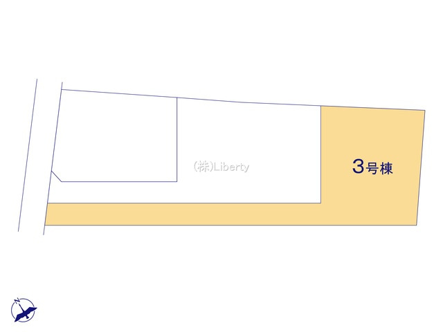 ひたちなか市足崎20期　新築戸建　3号棟の区画図