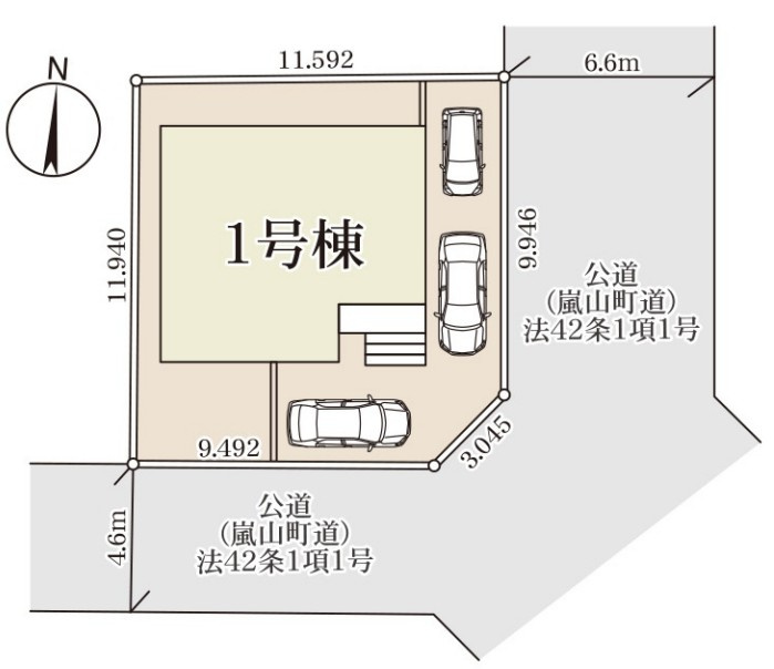 Livele Garden.S　嵐山志賀第2の区画図|図面と現況が異なる場合、現況を優先とします。