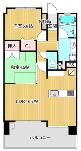 ポーラスター野中町の間取り