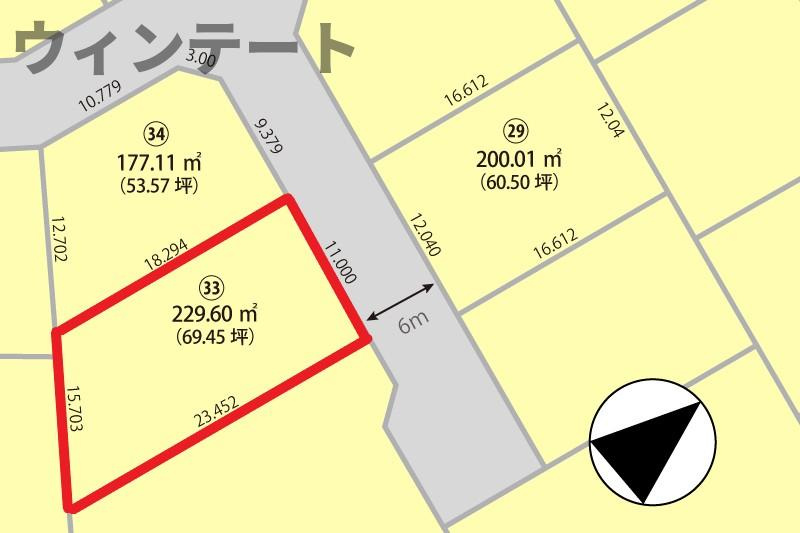 龍ケ崎市白羽４丁目の売地の土地図|事前ご予約で営業時間外でもご案内が可能です！お気軽にお問い合わせください！
