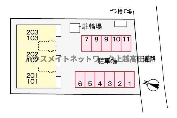 スターウイングの駐車場|配置図