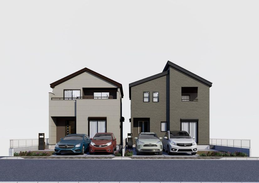 仲介手数料無料　Livele Garden.S 入間市下藤沢第8期　全２棟の外観パース