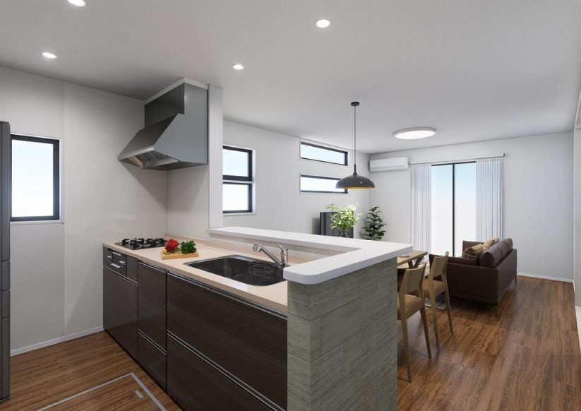 仲介手数料無料　Livele Garden.S 入間市下藤沢第8期　全２棟の完成予想図