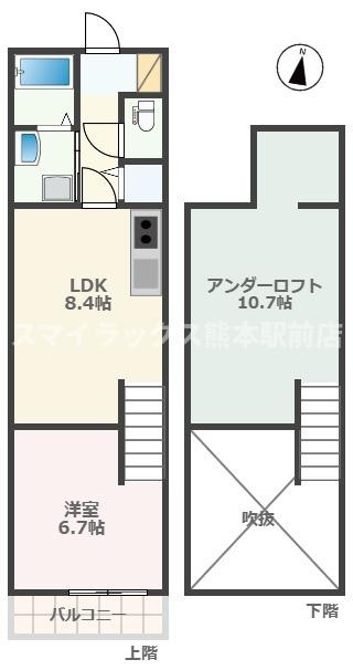 アドバンスＩＫＥＮＯＵＥの間取り