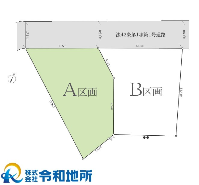 売地　茅ヶ崎市美住町の土地図