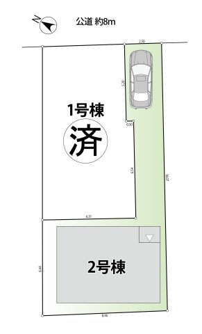 板橋区徳丸4丁目　生活快適エリア　新築分譲住宅全2棟の区画図