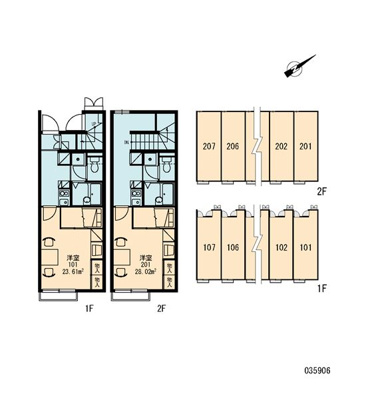 【区画図】 | レオパレスメルベーユ
