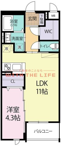 サクスィード久留米西【キャンペーン対象物件】の間取り