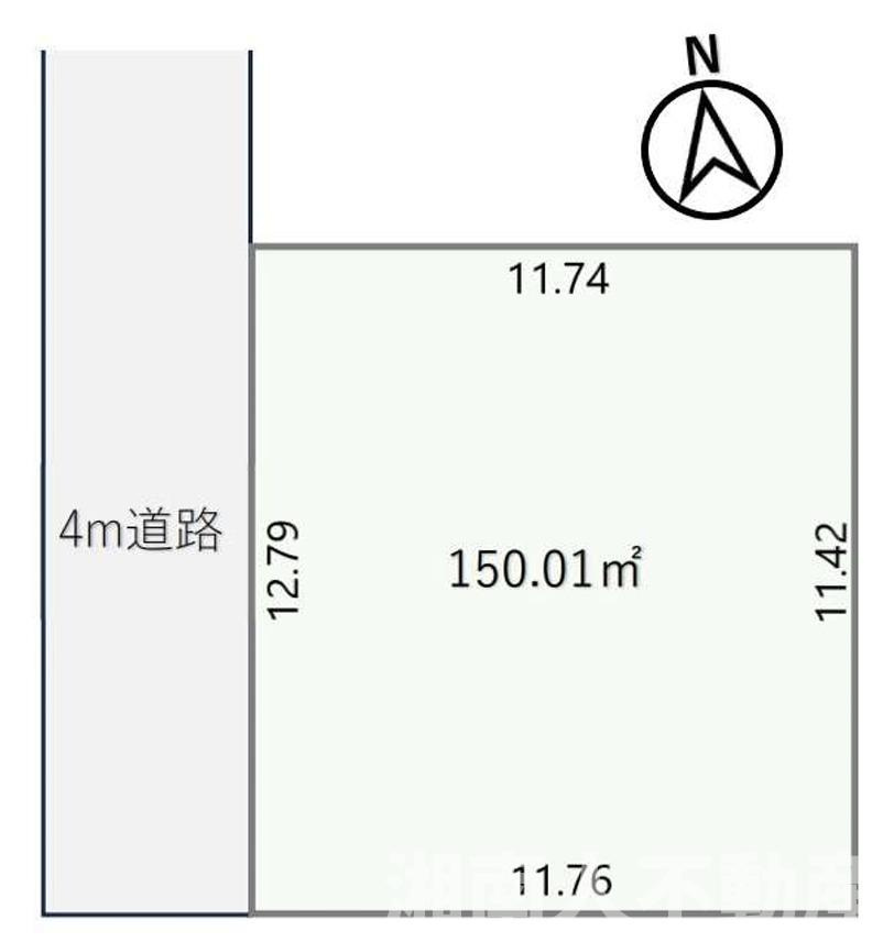 藤沢市辻堂東海岸４丁目２－５売地の土地図