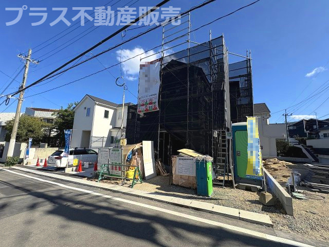 【外観】 | 福岡市中央区笹丘2丁目1期　3号棟（全5棟）【仲介手数料無料・0円】 | 建築中の物件は、お近くのモデルハウスも一緒にご覧頂けます。