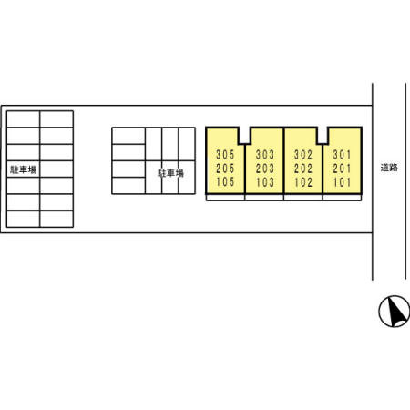 ウィルモアＭ２の区画図