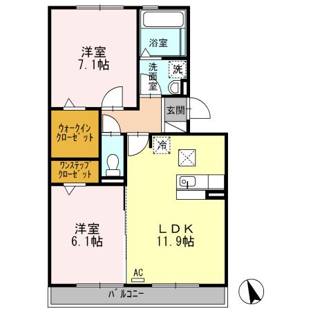 ウィルモアＭ２の間取り