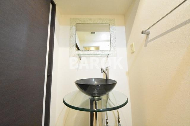 プライムアーバン博多の洗面所