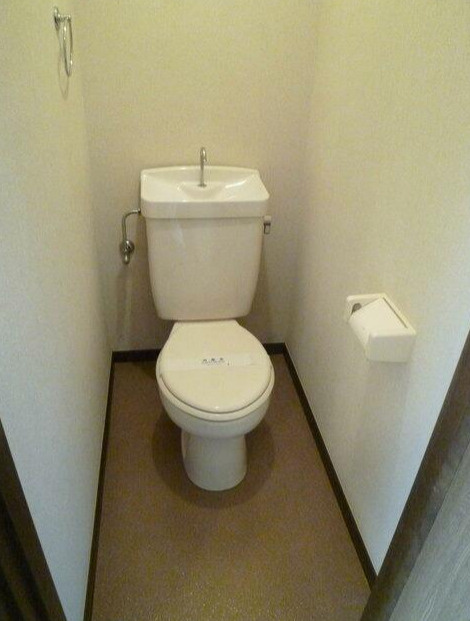 野沢パークハイツ　礼金0　バストイレ別　最上階のトイレ