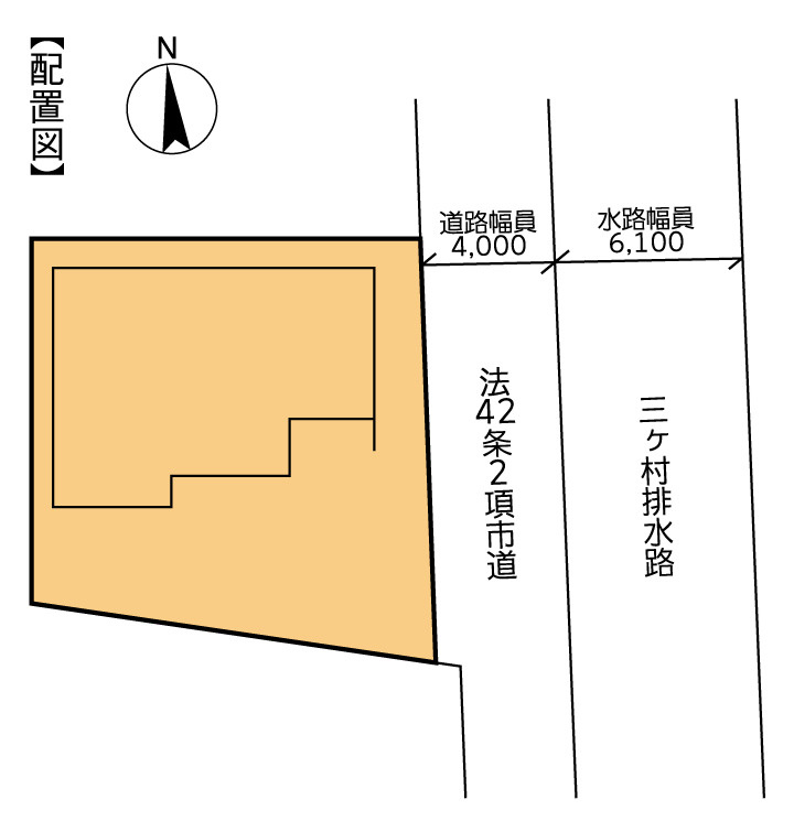 小田原市蓮正寺　中古戸建の区画図