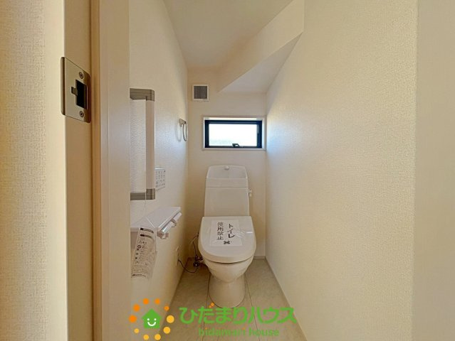 久喜佐間　新築一戸建て　01　リーブルガーデンのトイレ|コンパクトで使いやすいトイレです！