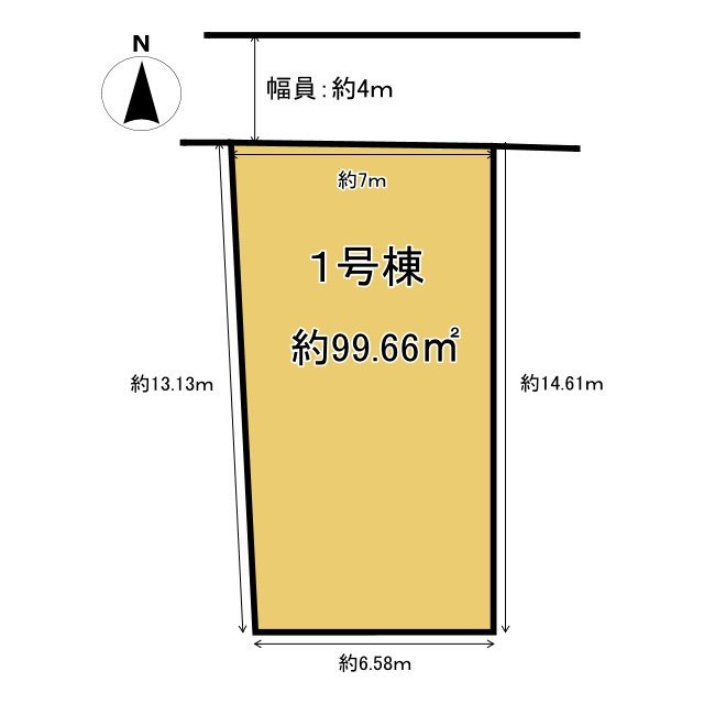 【商談中】向日市森本町前田の区画図|土地図