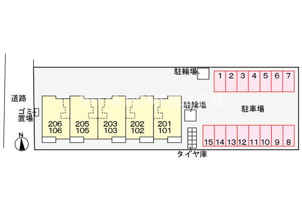 ブライト岡崎の区画図