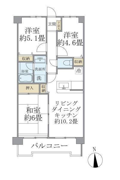 エマーレ保谷の間取り